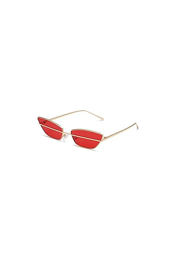 EDDHA Lunettes de soleil à monture en métal avec verres polarisés - Convient pour les lunettes de soleil pour femme - Lunette