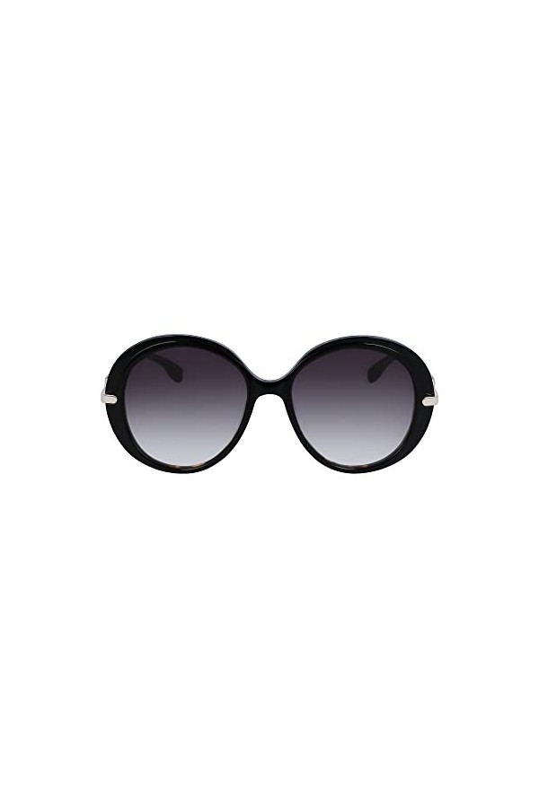 KARL LAGERFELD KL6084S Sunglasses, 017 Black/Tortoise, 55 Unisex