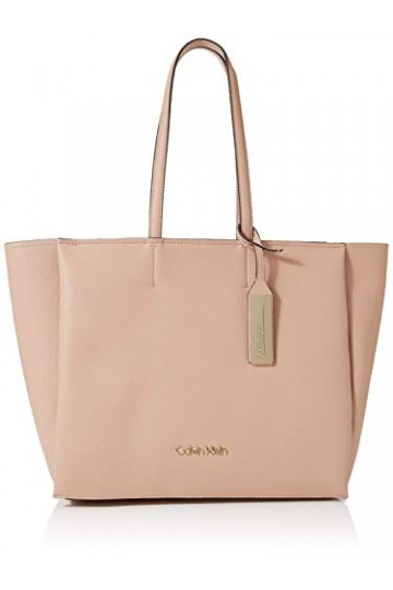 Calvin Klein Sided Shopper, Cabas femme, Rose Nude , 1x1x1 cm W x H L 