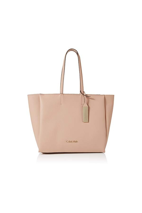 Calvin Klein Sided Shopper, Cabas femme, Rose Nude , 1x1x1 cm W x H L 