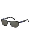 Tommy Hilfiger Lunettes de Soleil TH 1283/S Black Blue/Brown Grey 55/16/140 homme
