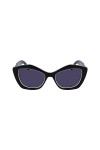 KARL LAGERFELD KL6127S Sunglasses, 006 Black/White, Taille Unique Unisex