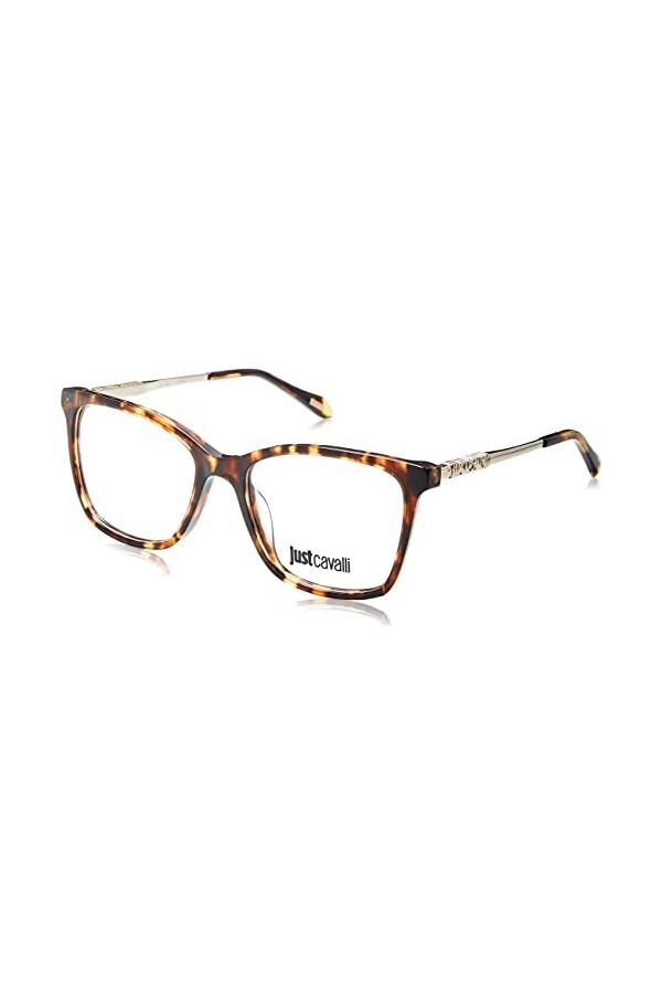 Just Cavalli Vjc007 Lunettes de Soleil, Shiny Brown/Yellow Havana, 53 Femme