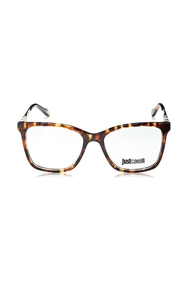 Just Cavalli Vjc007 Lunettes de Soleil, Shiny Brown/Yellow Havana, 53 Femme