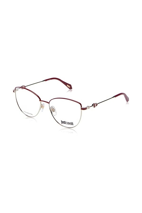 Just Cavalli Vjc014 Lunettes de Soleil, Light Gold W/Coloured Parts, 54 Femme