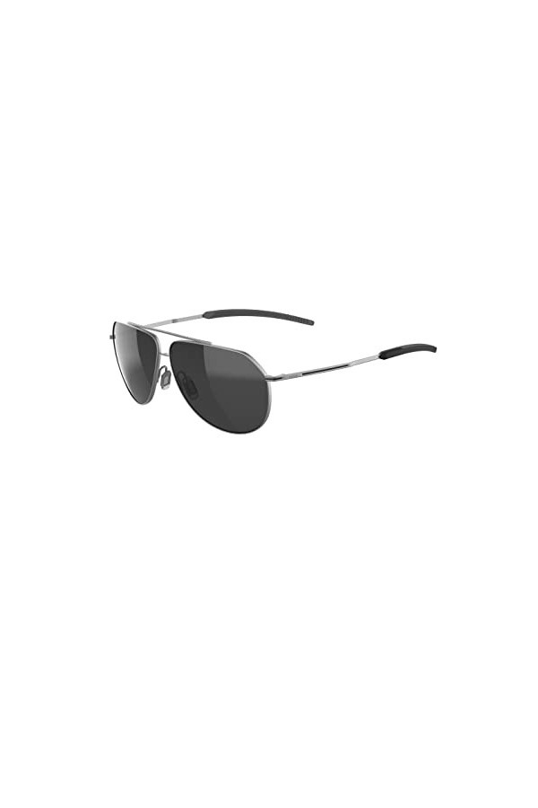 bollé - LIVEWIRE Silver Matte – TNS Polarized, Lunettes de soleil, Medium, Mixte Adulte