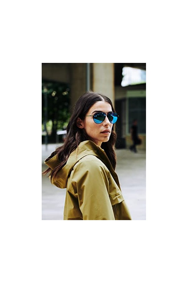 bollé - LIVEWIRE Silver Matte – TNS Polarized, Lunettes de soleil, Medium, Mixte Adulte