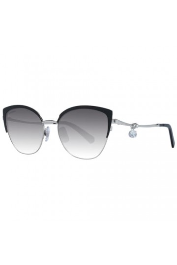 Swarovski Sk0318 Lunettes de Soleil, Noir Mat, 54 Femme