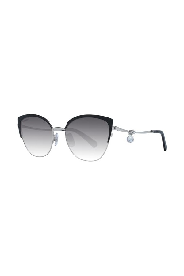 Swarovski Sk0318 Lunettes de Soleil, Noir Mat, 54 Femme