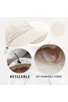1pcs Chapeau Pare-Soleil Femme Beige avec 1 Paire De Manches De Protection Solaire, Chapeau De Plage De Protection Solaire, C