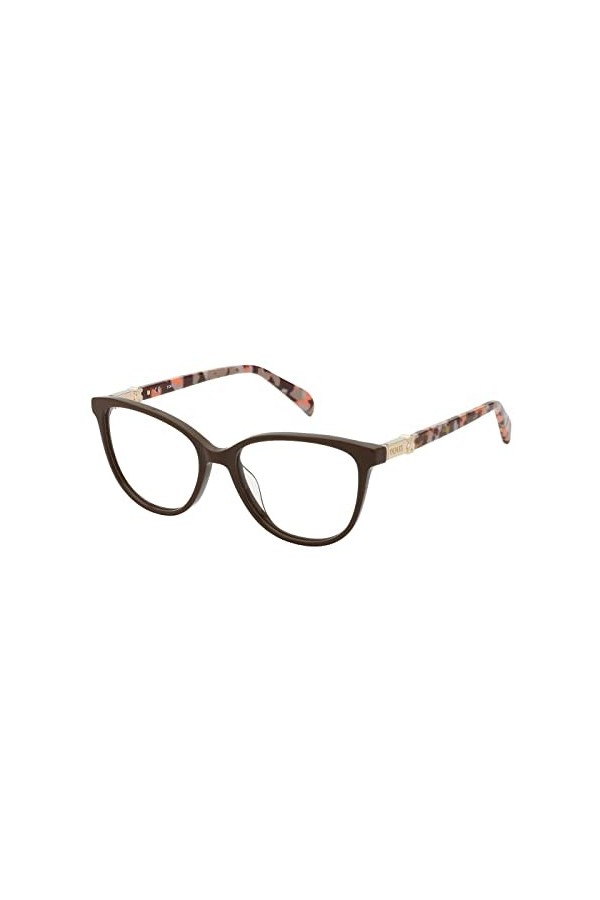 TOUS Vtob28 Lunettes de Soleil, Shiny Full Brown, 53 Femme