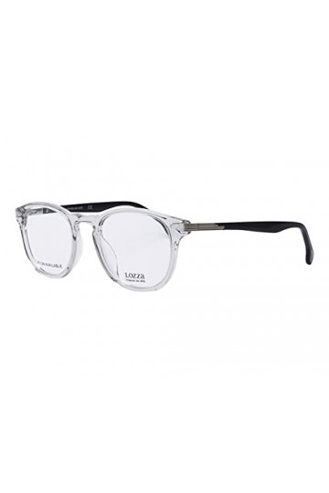 Lozza Vl4121 Lunettes de Soleil, Couleur : Cristal, Noir, 49 cm Mixte
