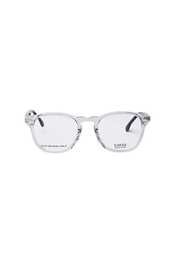 Lozza Vl4121 Lunettes de Soleil, Couleur : Cristal, Noir, 49 cm Mixte