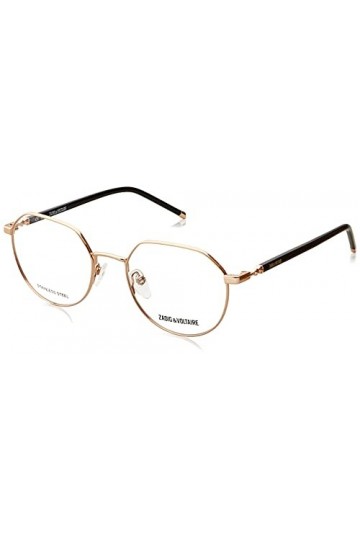 Zadig & Voltaire Vzv346 Lunettes de Soleil, Cuivre doré Brillant avec Effet pyton, 51 Femme