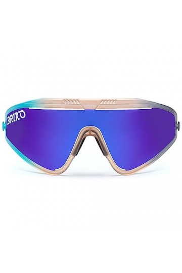 Briko Mixte Detector Lunettes de Soleil, Multi Pink Turquoise Gradient-BM3, Taille Unique