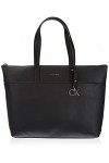 Calvin Klein Must Shopper LG avec Poche Femme, CK Black, Medium