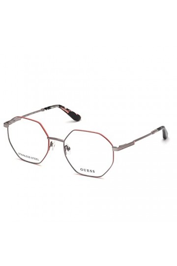 Guess Gu2849 Lunettes de Soleil, Nickeltin foncé Brillant, 53 Femme