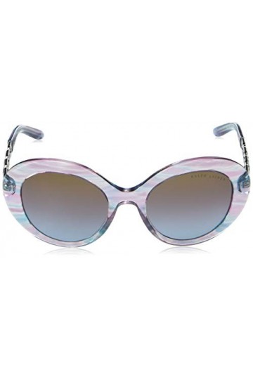 Ralph Lauren 0RL8183 Lunettes de Soleil, Striped Violet, 52 Femme