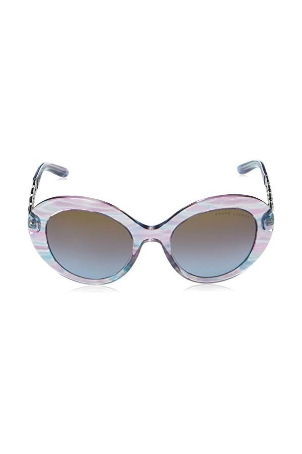 Ralph Lauren 0RL8183 Lunettes de Soleil, Striped Violet, 52 Femme