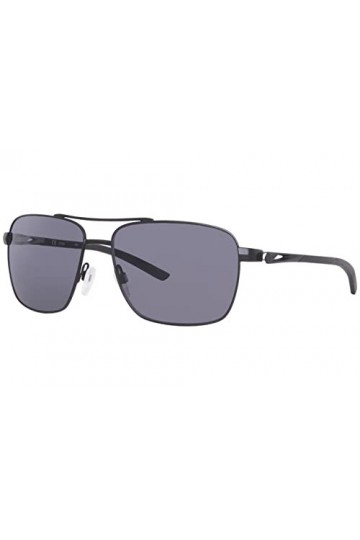Nike Club Premier Dq0798 Sunglasses, 010 Satin Black Dark Grey, 58 Unisex