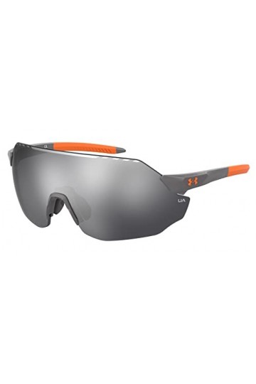 Under Armour Lunettes de soleil demi-heure pour adultes Gris Azabache/Orange, 99 pour femme, Gris Azabache/Orange 
