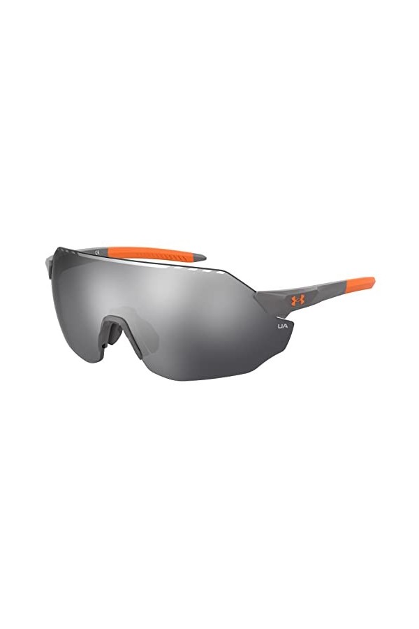 Under Armour Lunettes de soleil demi-heure pour adultes Gris Azabache/Orange, 99 pour femme, Gris Azabache/Orange 