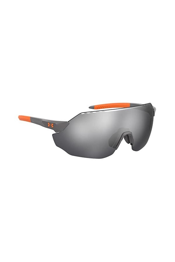 Under Armour Lunettes de soleil demi-heure pour adultes Gris Azabache/Orange, 99 pour femme, Gris Azabache/Orange 