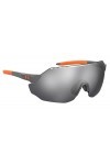 Under Armour Lunettes de soleil demi-heure pour adultes Gris Azabache/Orange, 99 pour femme, Gris Azabache/Orange 