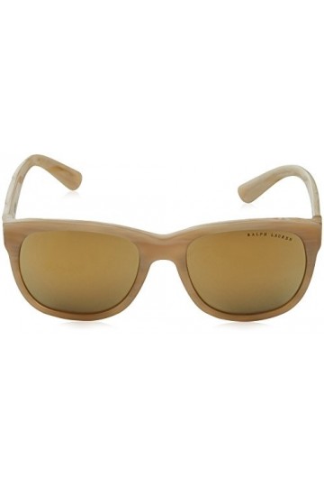 Ralph Lauren 0Rl8141 56467P 56 Montures de Lunettes, Beige Cream Horn/Brown Mirror Gold , Femme