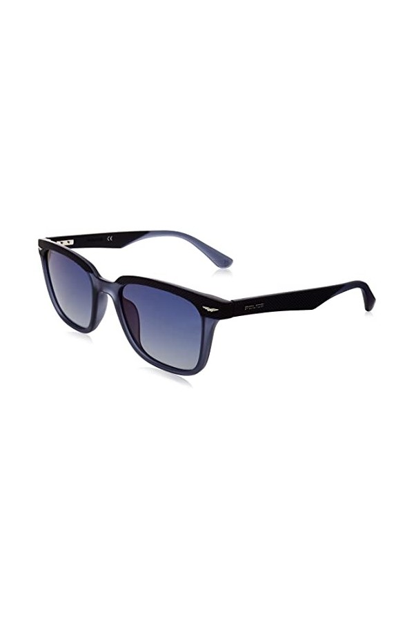 Police SPLE01 Sunglasses, Blue PIENO OPACO, 52 Unisex