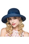 Kqpoinw Chapeau de Soleil, Chapeau Pliable pour Dame pour Femmes Blanc 