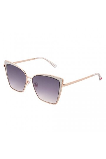 Betsey Johnson Soul Shine Lunettes de soleil œil de chat Or rose 142 mm, Or Rose