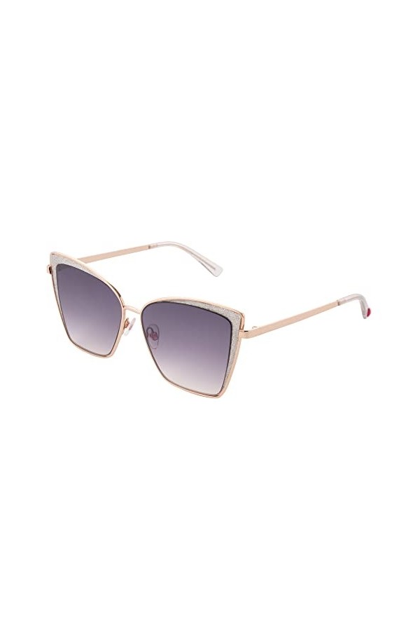Betsey Johnson Soul Shine Lunettes de soleil œil de chat Or rose 142 mm, Or Rose
