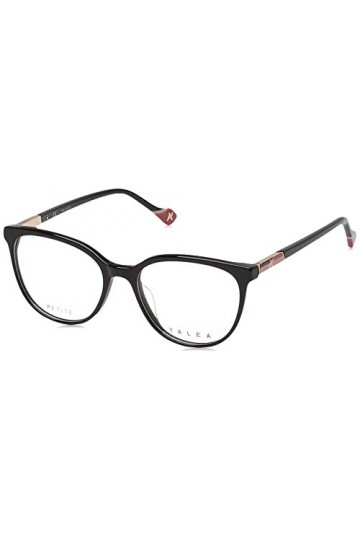 YALEA Vya003l Lunettes de Soleil, Noir Brillant, 50 Femme