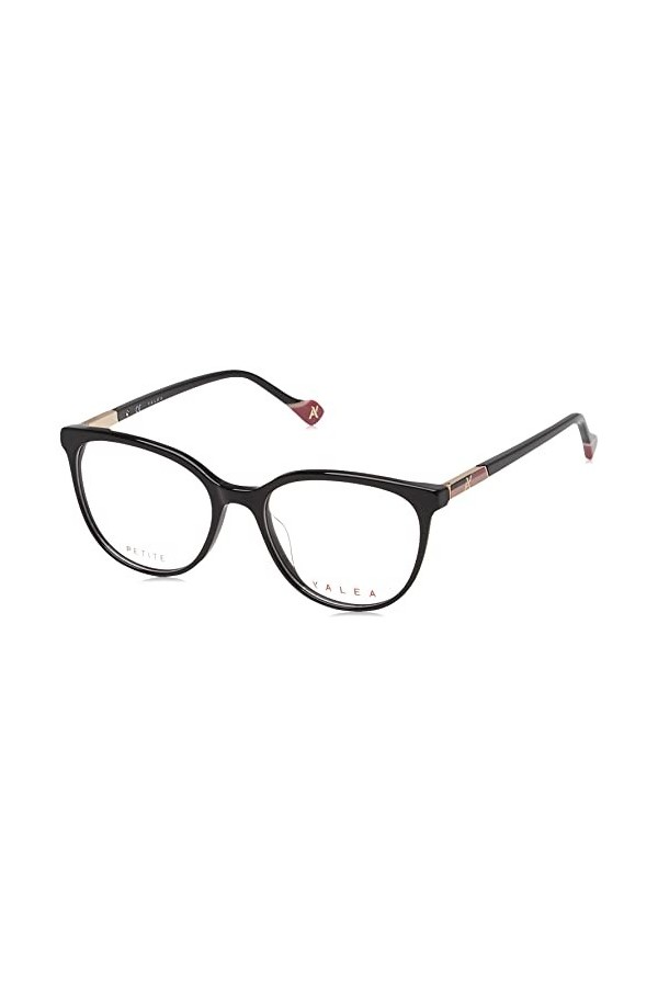 YALEA Vya003l Lunettes de Soleil, Noir Brillant, 50 Femme