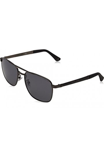 Police SPL890E Sunglasses, BACHELITE C/Parti Nero OPACO, 55 Unisex