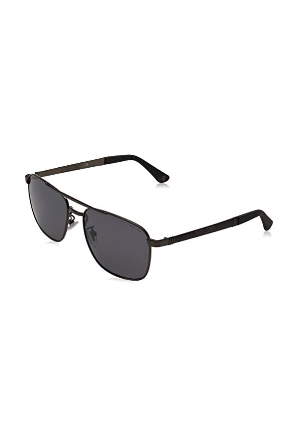 Police SPL890E Sunglasses, BACHELITE C/Parti Nero OPACO, 55 Unisex