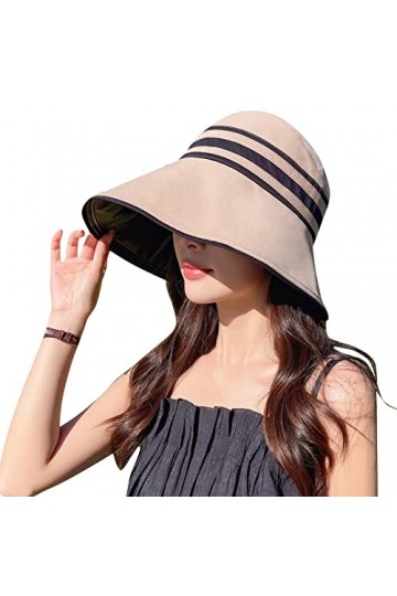 FEOYA Mode Femme Capeline Soleil Pêche Extérieur Anti-UV Large Visière Respirant Voyage Confort Été Casquette Solaire Pliable