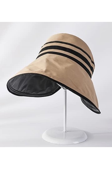 FEOYA Mode Femme Capeline Soleil Pêche Extérieur Anti-UV Large Visière Respirant Voyage Confort Été Casquette Solaire Pliable