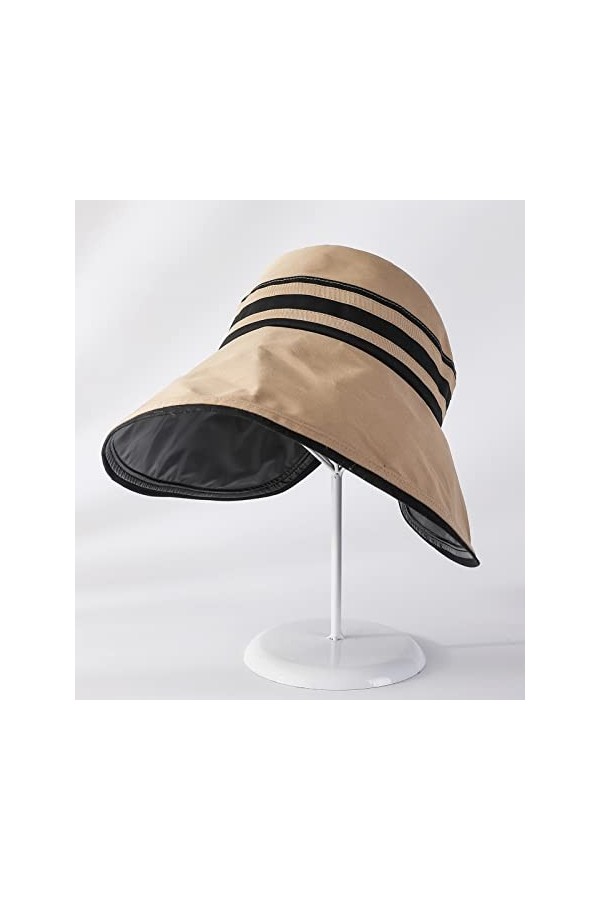 FEOYA Mode Femme Capeline Soleil Pêche Extérieur Anti-UV Large Visière Respirant Voyage Confort Été Casquette Solaire Pliable
