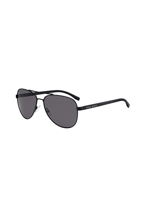 BOSS 0761/S NR 10G 60 Sunglasses, Noir Mtblk Black/BRW Grey , Homme