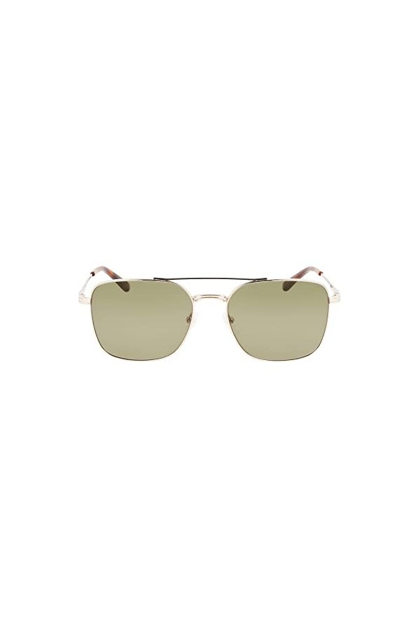Calvin Klein CK22115S Sunglasses, 718 Yellow Gold, 57 Unisex