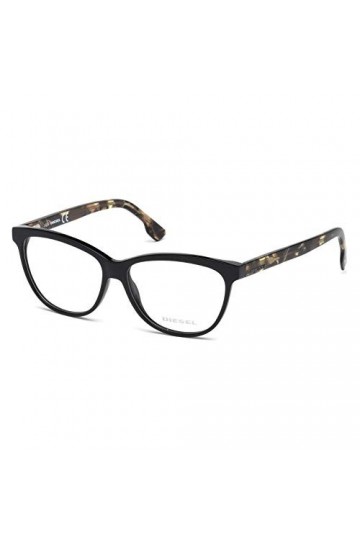 DIESEL DL5188 001 53 Lunettes de Soleil, Noir Nero LUCIDO , Femme
