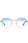 CHIARA FERRAGNI CF 1012/BB, Lunettes de Soleil Femme, Or Gold/Blue Filter Lenses , 50