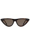 Jimmy Choo Sparks/G/S IR Lunettes de Soleil, Marron Dark Havana/BW Marrone , 55 Femme