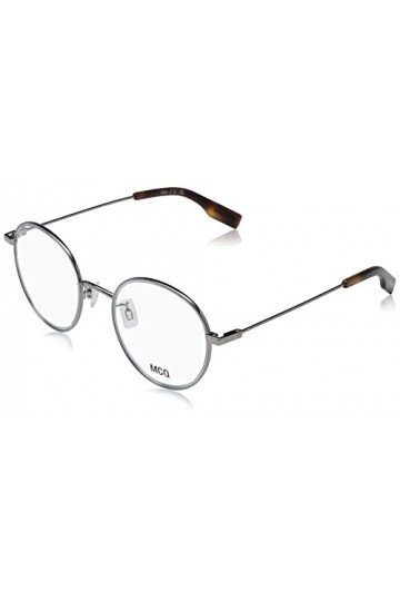 ALEXANDER MCQUEEN MQ0316O Lunettes de Soleil, Ruthenium-Ruthenium, 49 Femme