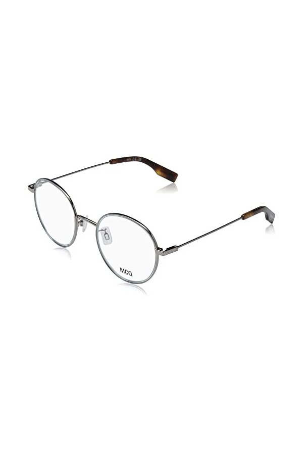 ALEXANDER MCQUEEN MQ0316O Lunettes de Soleil, Ruthenium-Ruthenium, 49 Femme
