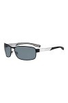 BOSS 0569/P/S RA 92K 65 Montures de Lunettes, Noir Blck Mtpalla/Grey Pz , Homme