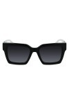 Karl Lagerfeld KL6057S 47959 004 black & white sole Mens Acetate, Standard, 52 KL6057S Sunglasses, 52 Unisex