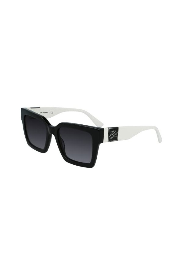 Karl Lagerfeld KL6057S 47959 004 black & white sole Mens Acetate, Standard, 52 KL6057S Sunglasses, 52 Unisex